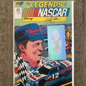 Vintage Bobbie Allison Comic Book HOLOGRAM ed. VORTEX comics Legends of Nascar &#39;90&#39;s era