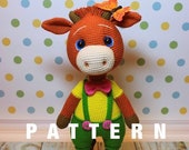 Crochet PATTERN baby ox amigurumi bull pdf tutorial cow pattern in English