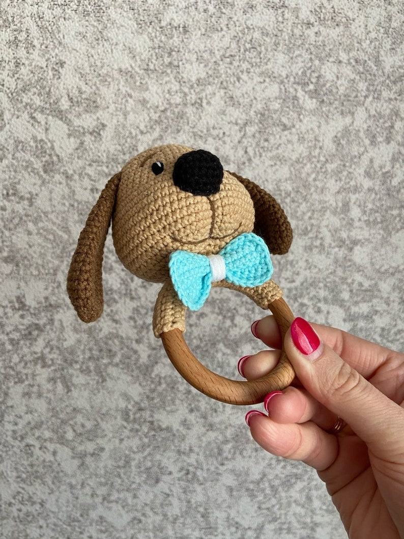 Crochet PATTERN Baby Rattle Puppy / amigurumi baby rattle / Etsy