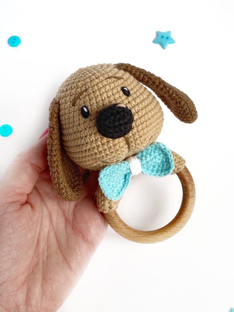 Crochet PATTERN Baby Rattle Puppy / amigurumi baby rattle / Etsy