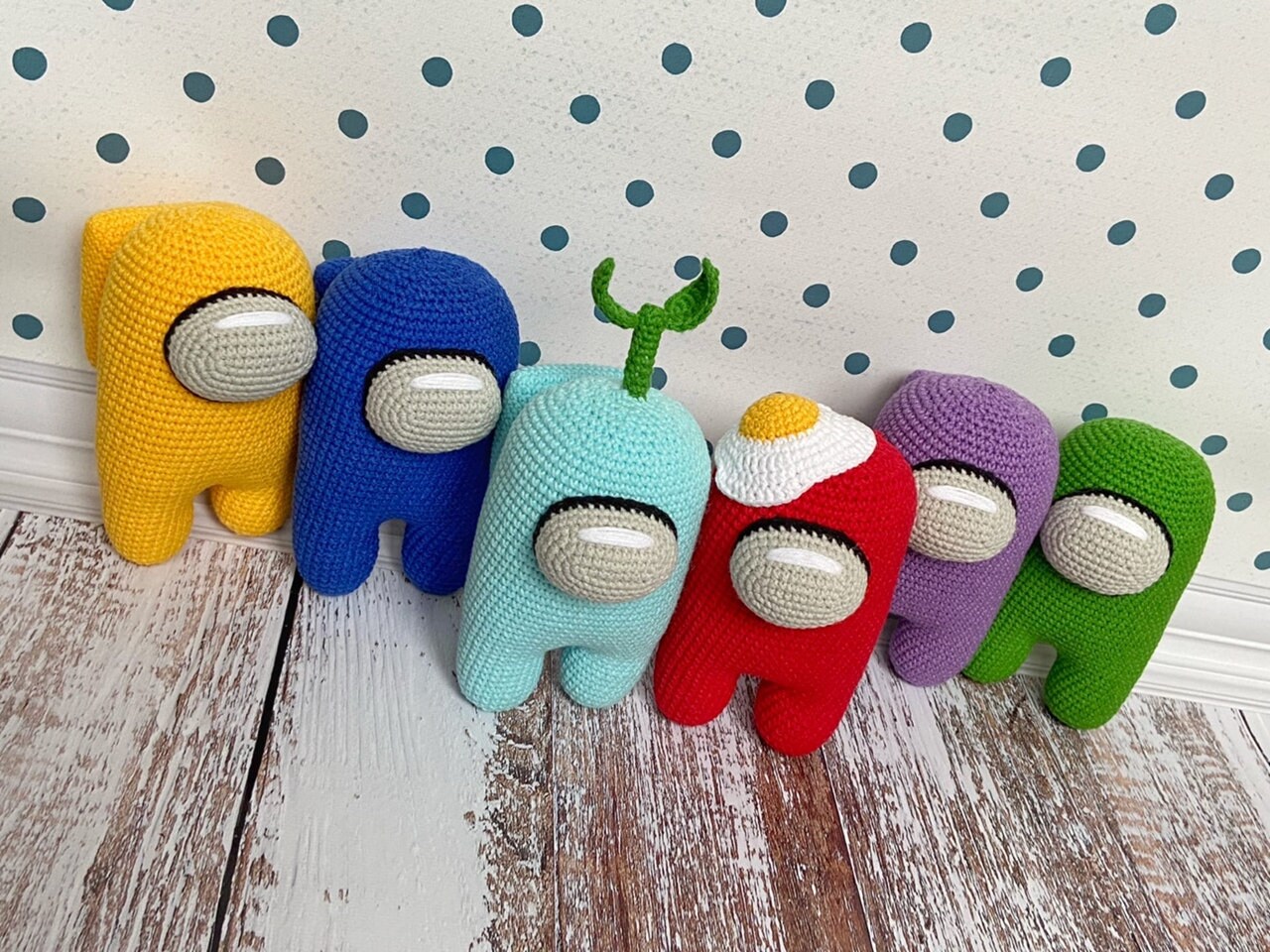 Among Us Crewmate toy / Choose Your Color / Choose your cap | Etsy