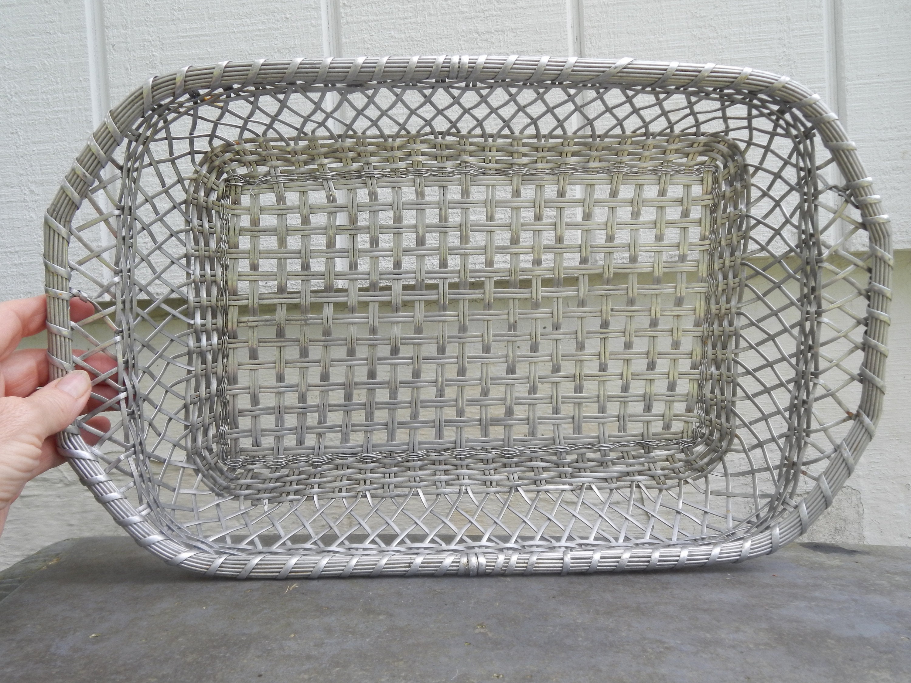 Unique Wire Basket Serving Tray Etsy