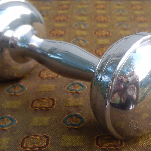 Vintage Silver Plate "Sophia" Engraved Rattle!