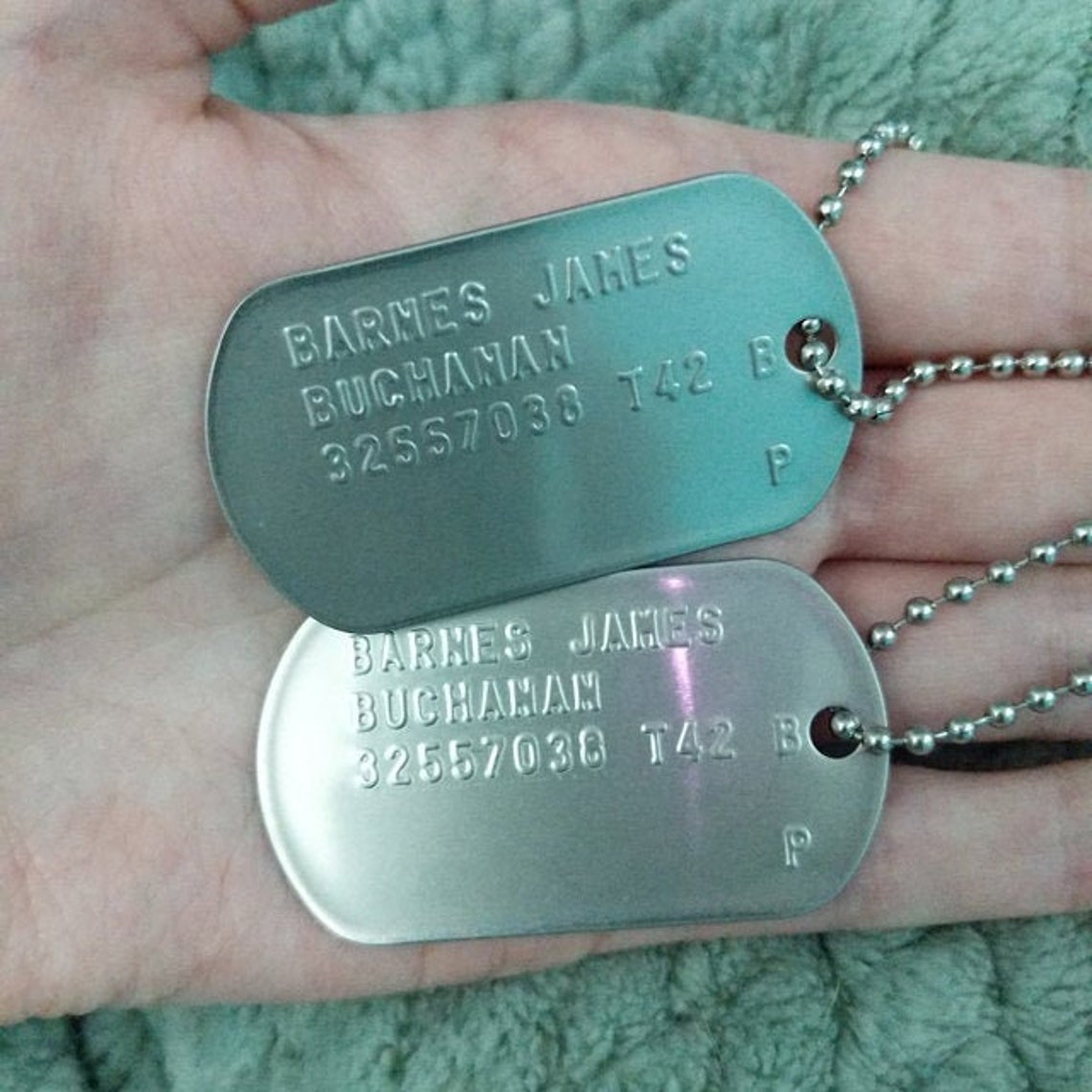 Military Dog Tags Example
