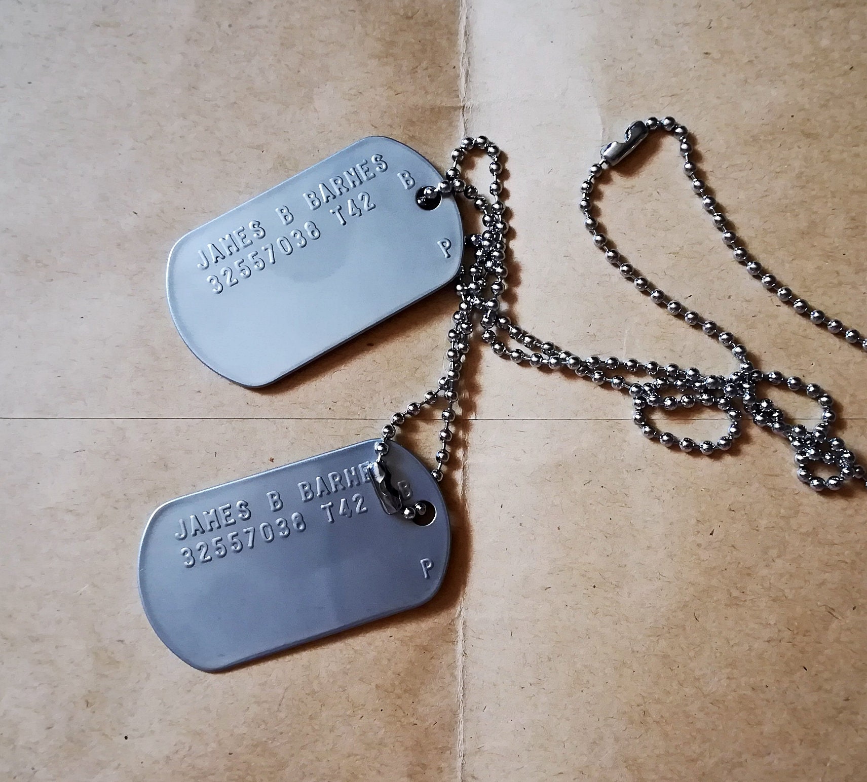 Bucky Barnes Military Dog Tags Etsy