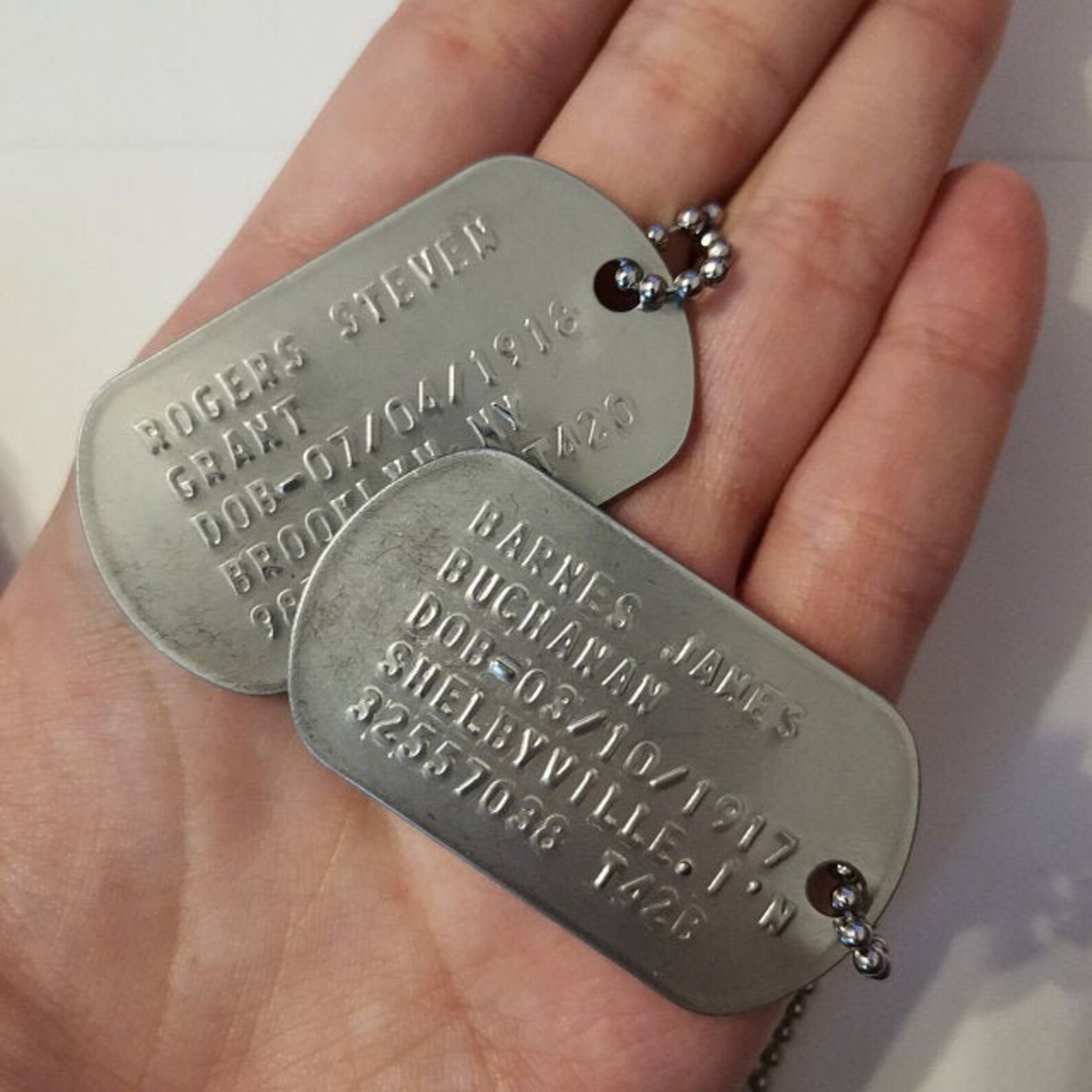 Steve & Bucky Dog Tags Stucky Etsy