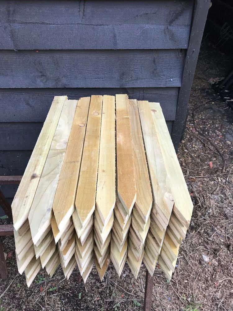 8 Pack Treated Pegs Wooden Stake Posts 12 36 in Etsy