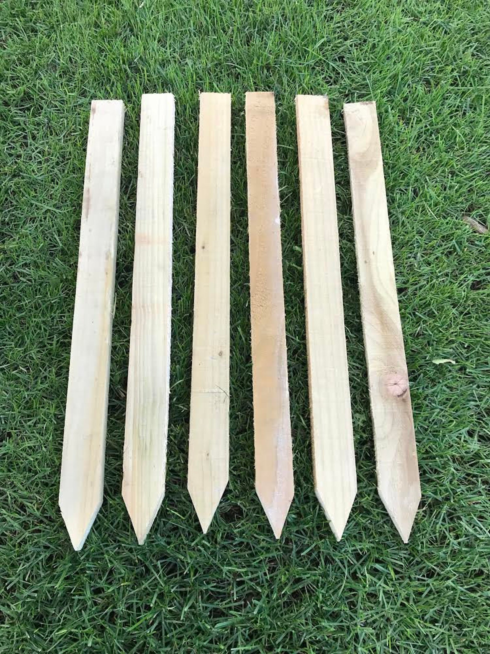 8 Pack Treated Pegs Wooden Stake Posts 12 36 in Etsy
