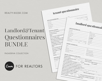 Cuestionario para propietarios e inquilinos, Plantilla de Canva, Cuestionario para propietarios, Cuestionario para inquilinos, Admisión de propietarios, Encuesta de inquilinos, Canva