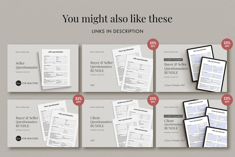 Real Estate Buyer Questionnaire Buyer Consultation Form Etsy