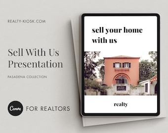 Presentación de marketing inmobiliario Canva Plantilla, Presentación de listado, Presentación de lista conmigo, Nuestra estrategia vendida, Paquete de vendedor de viviendas