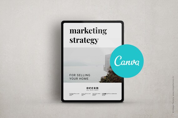 canva real estate marketing presentation template home seller guide brochure checklist marketing presentation template