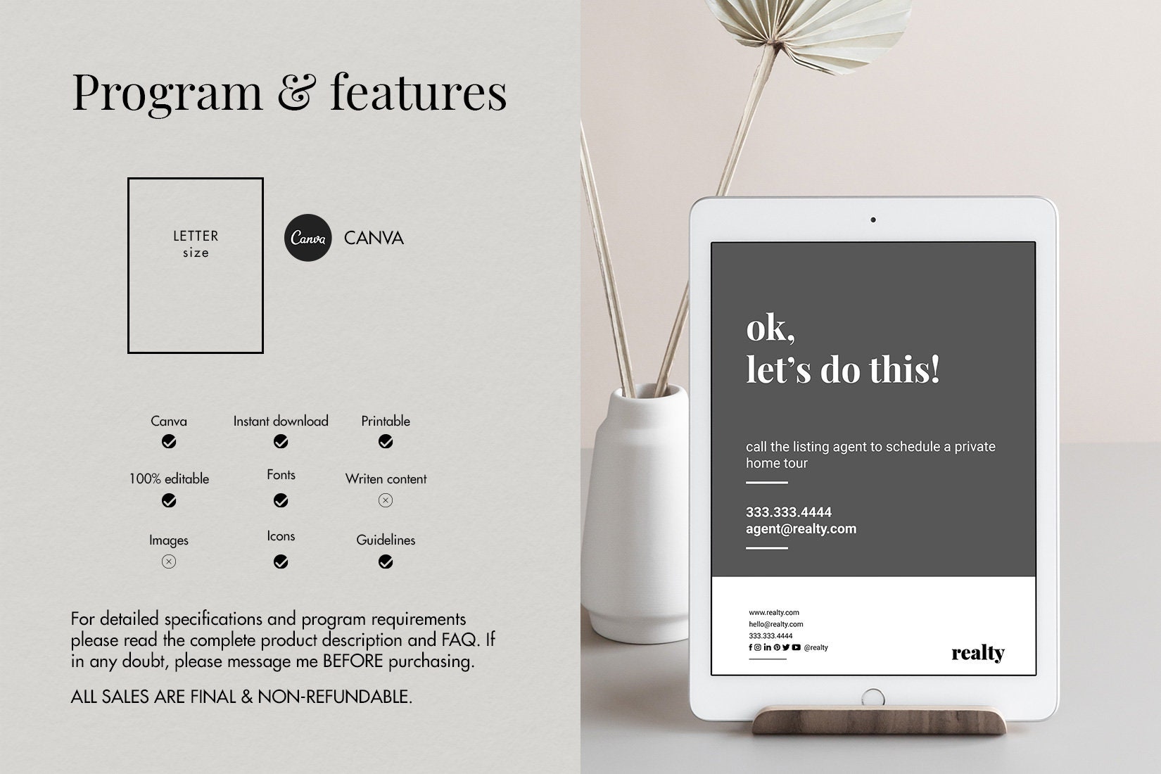 Real Estate Listing Presentation Canva Template, Property Presentation ...