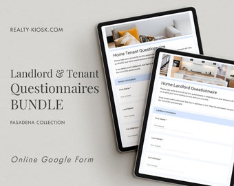 Cuestionario de admisión de propietarios e inquilinos, Admisión de propietarios, Admisión de inquilinos, Cuestionario de arrendamiento, Marketing de agentes inmobiliarios, Formulario de Google de bienes raíces