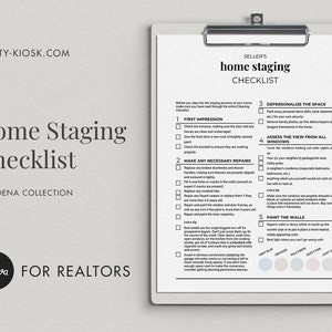 Home Staging Checklist, Property Staging Checklist, Open House Staging ... - Luxury Home Staging Checklist