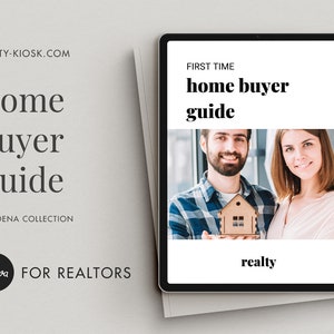 Real Estate First Time Home Buyer Guide Canva Template, Buyer Presentation, Real Estate Buyer Packet, Real Estate Canva Buyer Lead Magnet