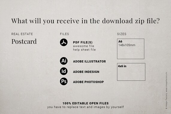 File Setup Instructions For Illustrator Modern Postcard