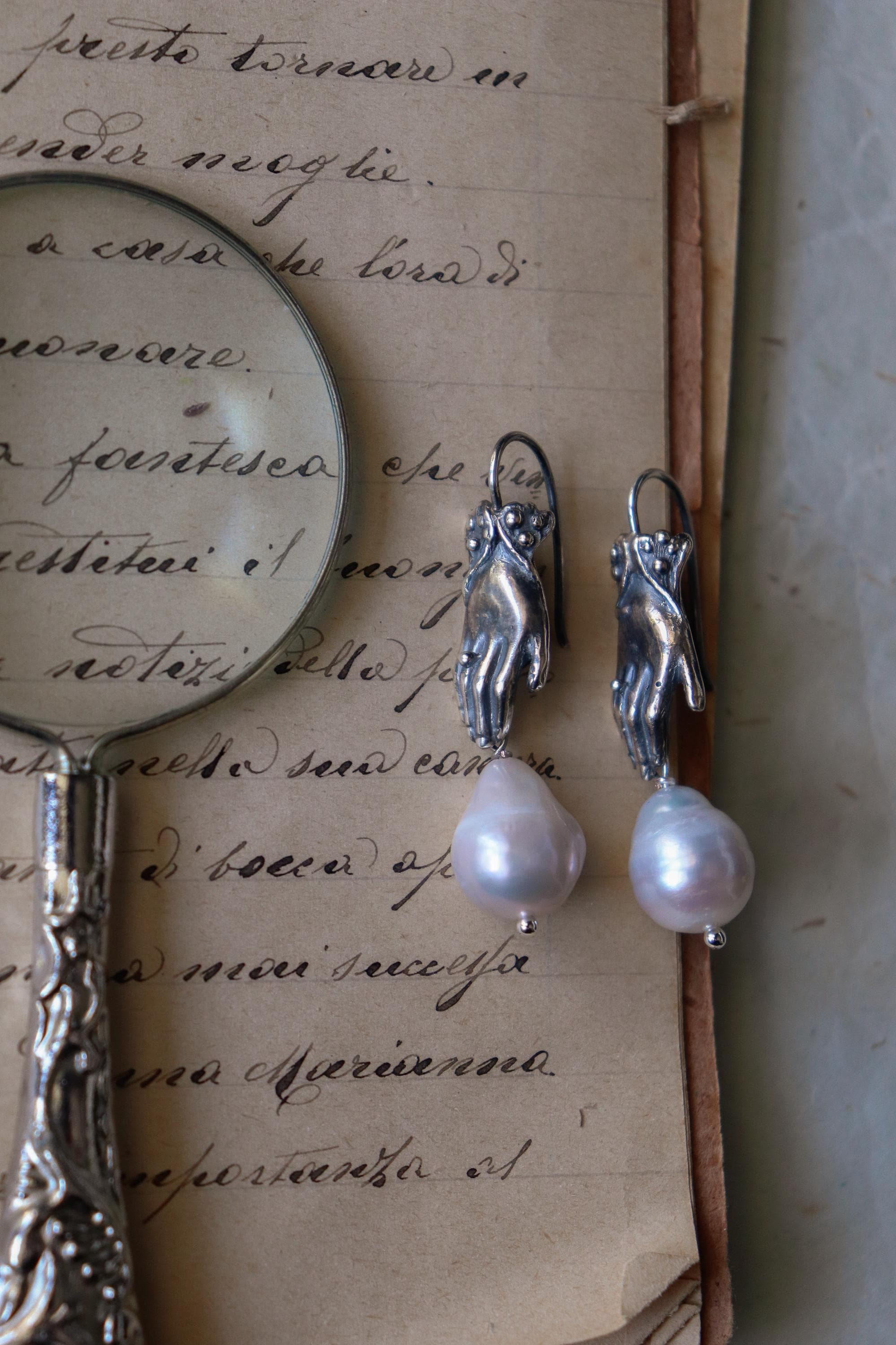 Orecchini Lunghi In Argento Con Cristalli, Marcasite E Pirite – Catena Unica, Gioielli Da Sposa In Stile Boho-gotico, Regalo Fatto A Mano Per Lei - Italia - Foto 2