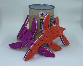 pLEZiosaurus lesbian dinosaur + friends Large flexible fidget toy