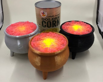 Flameless cauldron 3D printed for Witches Wiccans Pagans decoration