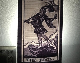 Tarot 3d printed picture nightlight lithophane, single or sets