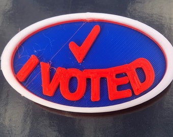 I Voted Sticker Pin