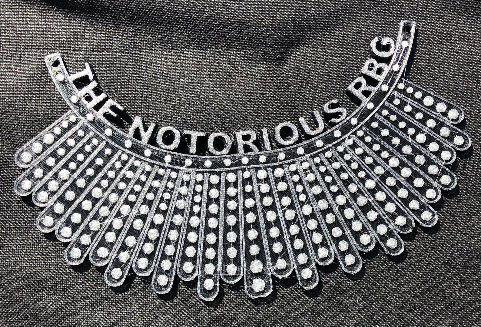 Notorious RBG Dissent Collar Etsy