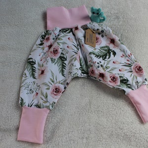 Summer sweat pants/wax pants wild roses size. 50 to 104 possible image 2