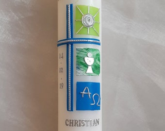 Communion candle "Cross with squares"