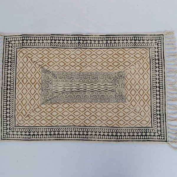 Black and White Rug Etsy