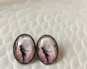 oval watch plug fairy pink bronze