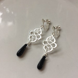 Orient ear CLIPS in silver black