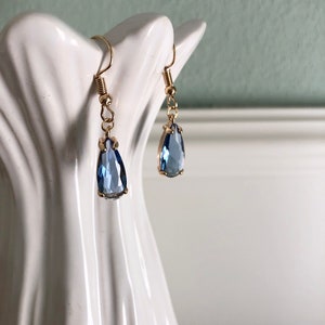 sky blue drops - earrings