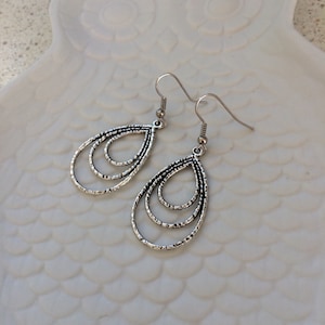 Drop earrings silver