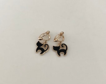 cute cat ear clips champagne gold black