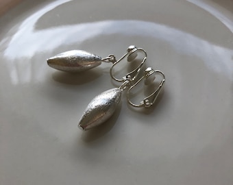 elegant ear clips in silver