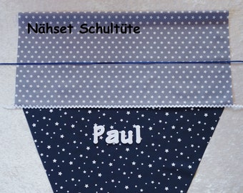 Nähpaket Schultüte 1, Nähset Schultüte 1