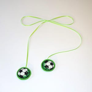 Pendentif ballon de football cône d'école pour frères et sœurs, bande de cravate ballon de football cône d'école pour frères et sœurs vert
