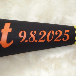 Date appliqué for the finished sewn school cone / only available together with a school cone