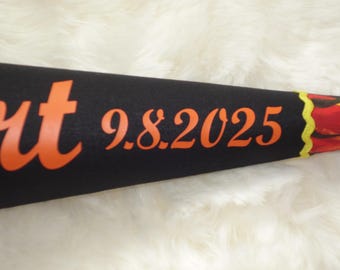 Date appliqué for the finished sewn school cone / only available together with a school cone