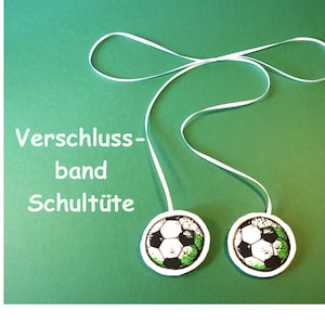 Pendentif ballons de football cône d'école, ruban à nouer ballons de football cône d'école vert, blanc