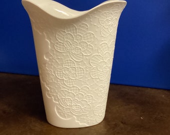 Kaiser bisque porcelain vase signed
