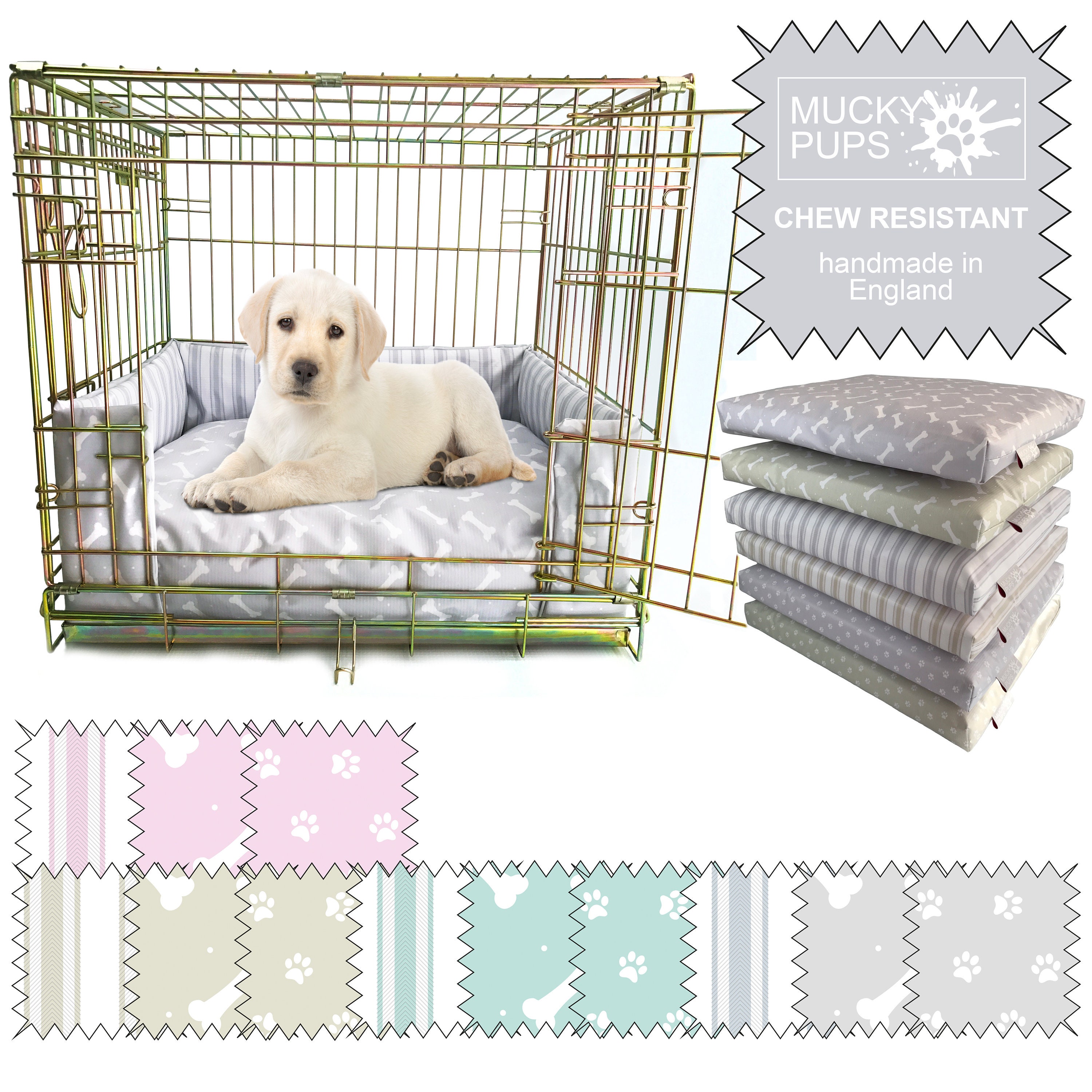 bone designs dog bed