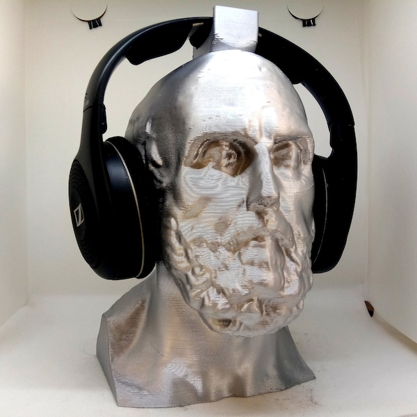 Support pour casque Aristote ! Porte-casque grec, philosophe comme Hegel/Spinoza. Jeu/Hip Hop/Audio/Beats Home Recording/Producteur, Jeux sur PC