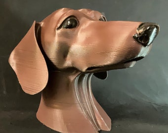 Suporte para Fones de Ouvido em Formato de Dachshund Adorável | Organizador de Mesa Fofo em Formato de Cachorro para Audiófilos, Amantes de Animais de Estimação e Presentes Exclusivos | Suporte para Fones de Ouvido com Orelhas Compridas