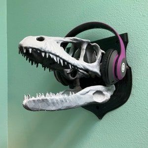Accroche murale crâne de raptor ! Support de dinosaure vélociraptor comme un stégosaure/un apatosaure/des clés de T-Rex/un chapeau/un manteau/un sac à main. Décoration murale, crâne d&#39;animal