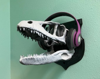 Raptor Skull Wall Hanger! Velociraptor Dinosaur Stand like Stegosaurus/Apatosaur/T-Rex Keys/Hat/Coat/Purse. Wall Hanging Decor, Animal Skull