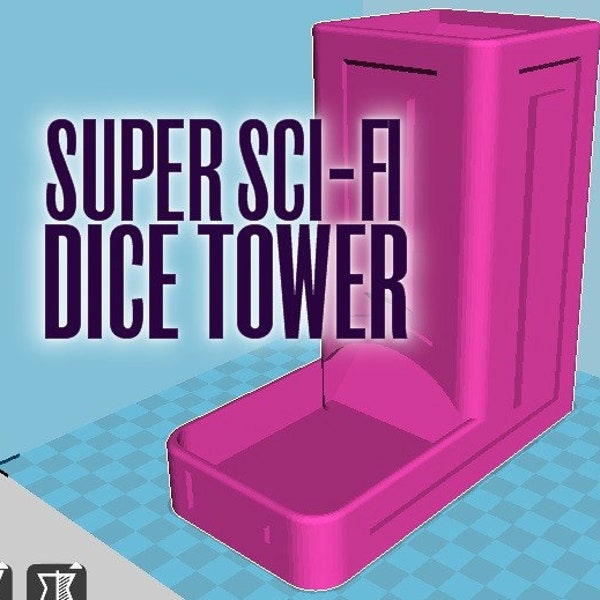 Neat Sci-Fi Style Dice Tower! Great for Games Such as Farkle, Roll for It, Tenzi, Qwixx, Machi Koro, Panamax, Asmodee, WizKids DA VINCI Bang