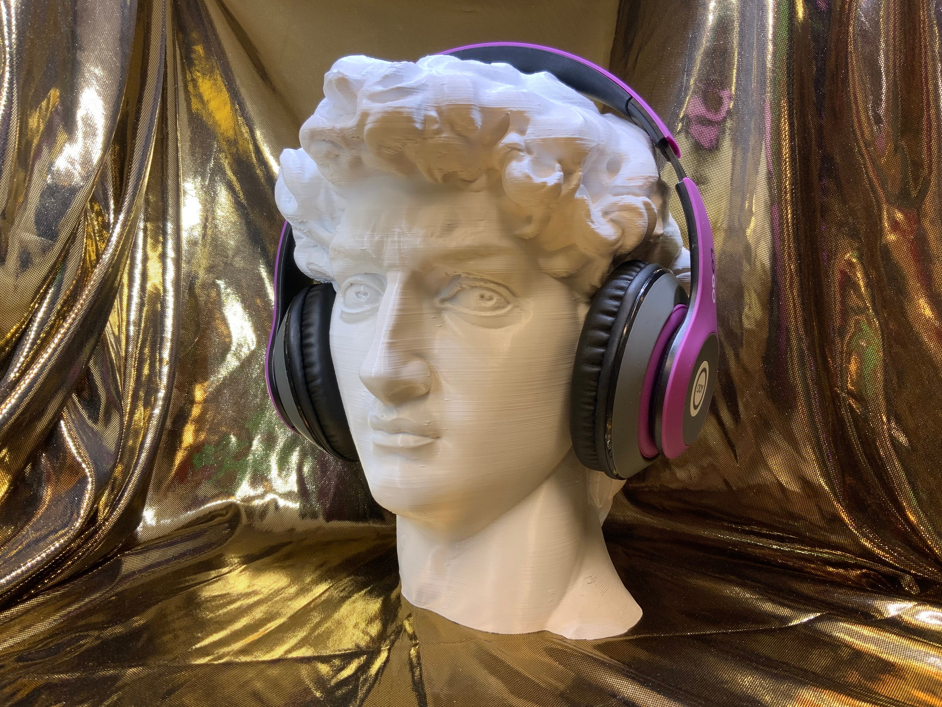 Il supporto per cuffie David di Michelangelo Portaogne per | Etsy Italia