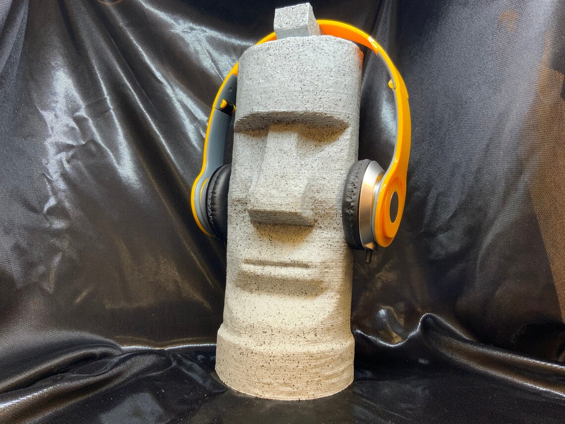 Moai Statue Headphone Rack Easter Island Statue Headset Etsy UK